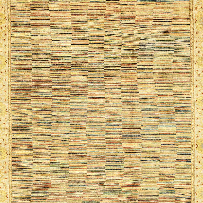 Machine Washable Abstract Cinnamon Brown Rug, wshabs3473