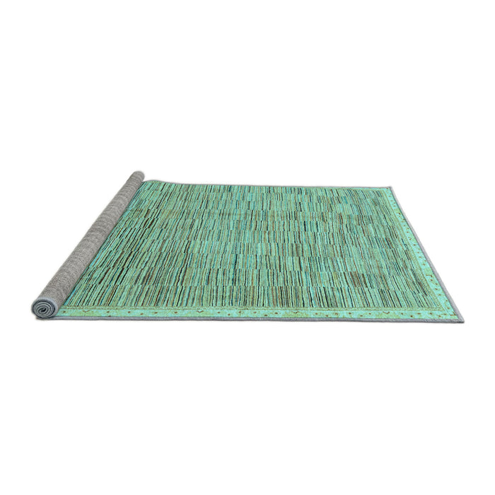 Sideview of Machine Washable Abstract Light Blue Modern Rug, wshabs3473lblu