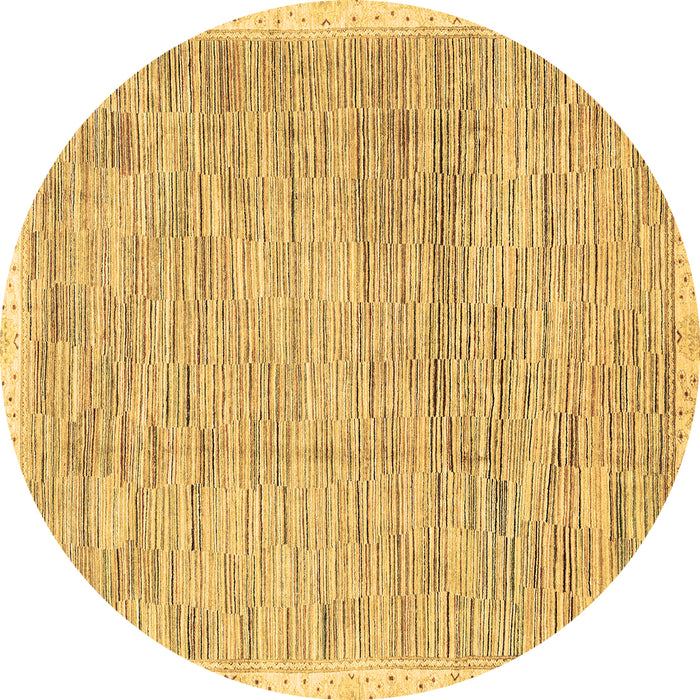 Round Machine Washable Abstract Brown Modern Rug, wshabs3473brn