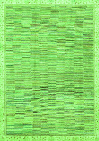 Abstract Green Modern Rug, abs3473grn