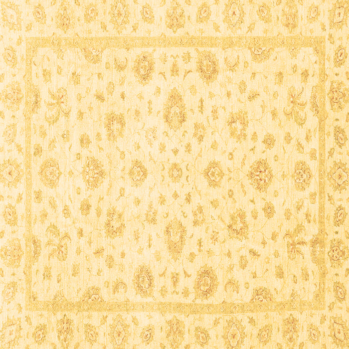 Square Machine Washable Oriental Brown Traditional Rug, wshabs3474brn