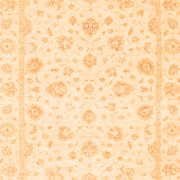 Machine Washable Oriental Orange Traditional Area Rugs, wshabs3474org