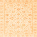 Square Oriental Orange Traditional Rug, abs3474org