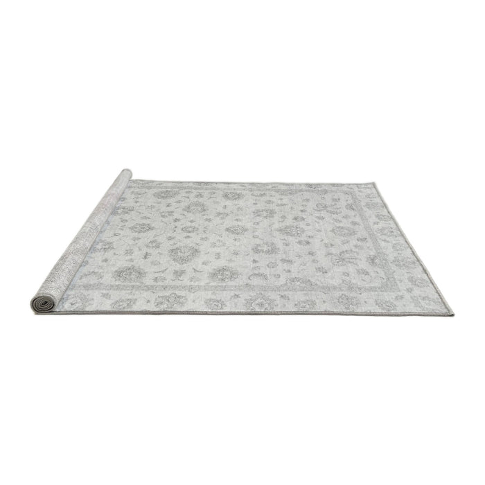 Sideview of Machine Washable Oriental Gray Traditional Rug, wshabs3474gry