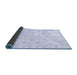 Sideview of Oriental Blue Traditional Rug, abs3474blu