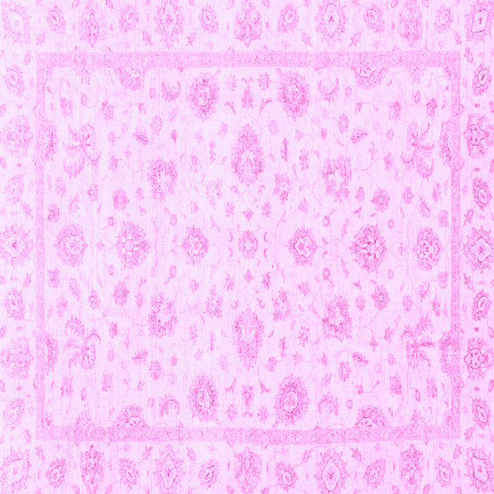 Square Machine Washable Oriental Purple Traditional Area Rugs, wshabs3474pur