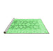 Sideview of Machine Washable Oriental Emerald Green Traditional Area Rugs, wshabs3475emgrn