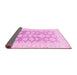 Sideview of Oriental Pink Traditional Rug, abs3475pnk