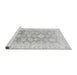 Sideview of Machine Washable Oriental Gray Traditional Rug, wshabs3475gry