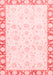 Abstract Red Modern Area Rugs