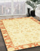 Abstract Sun Yellow Modern Rug in Family Room, abs3476