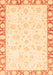 Machine Washable Abstract Orange Modern Area Rugs, wshabs3476org