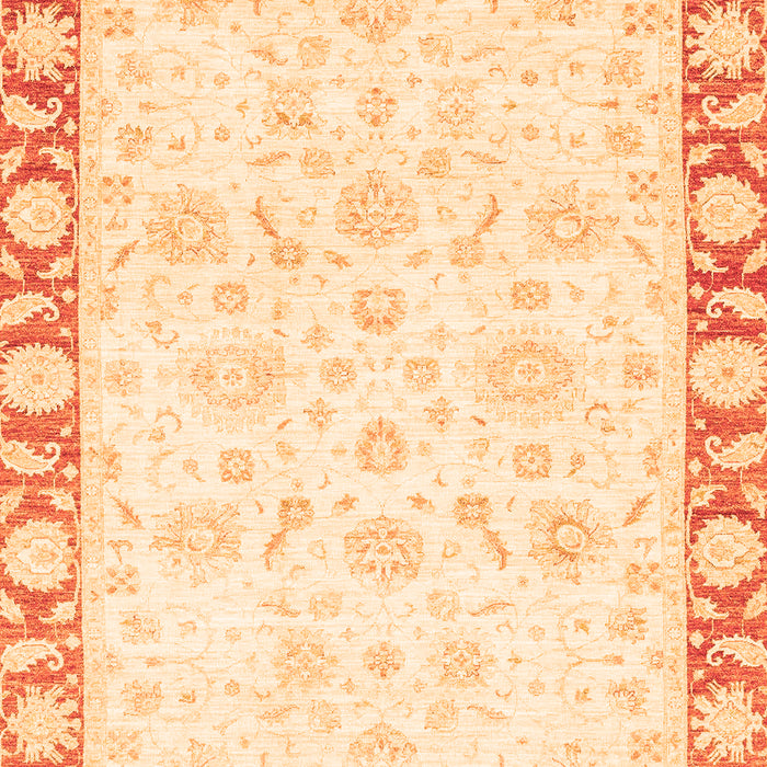 Machine Washable Abstract Orange Modern Area Rugs, wshabs3476org