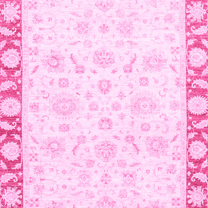Machine Washable Abstract Pink Modern Rug, wshabs3476pnk