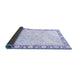 Sideview of Abstract Blue Modern Rug, abs3476blu