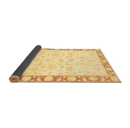 Sideview of Abstract Brown Modern Rug, abs3476brn
