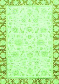 Abstract Green Modern Rug, abs3476grn