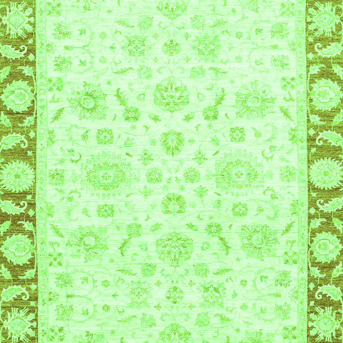 Abstract Green Modern Rug, abs3476grn