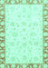 Machine Washable Abstract Turquoise Modern Area Rugs, wshabs3476turq