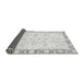 Sideview of Abstract Gray Modern Rug, abs3476gry