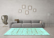 Machine Washable Abstract Light Blue Modern Rug in a Living Room, wshabs3477lblu