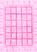 Machine Washable Abstract Pink Modern Rug, wshabs3477pnk