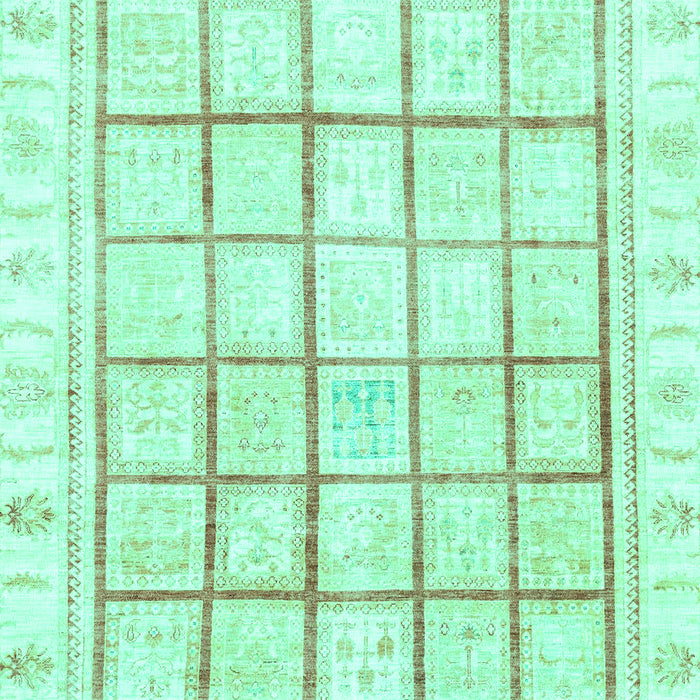 Abstract Turquoise Modern Rug, abs3477turq