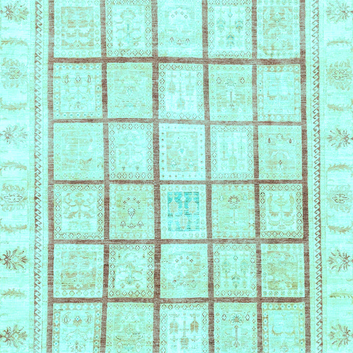 Abstract Light Blue Modern Rug, abs3477lblu