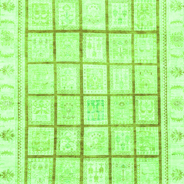 Abstract Green Modern Rug, abs3477grn