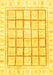 Machine Washable Abstract Yellow Modern Rug, wshabs3477yw