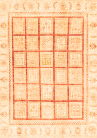 Abstract Orange Modern Rug, abs3477org