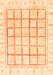 Abstract Orange Modern Rug, abs3477org