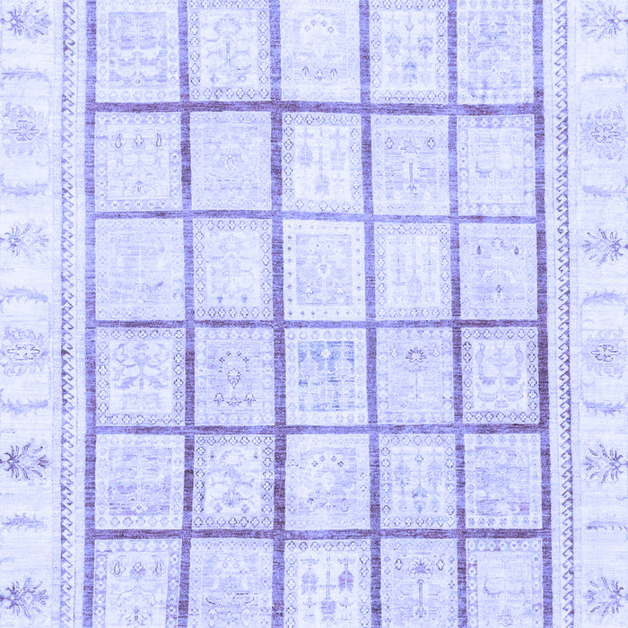 Abstract Blue Modern Rug, abs3477blu