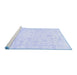 Sideview of Machine Washable Oriental Blue Traditional Rug, wshabs3478blu