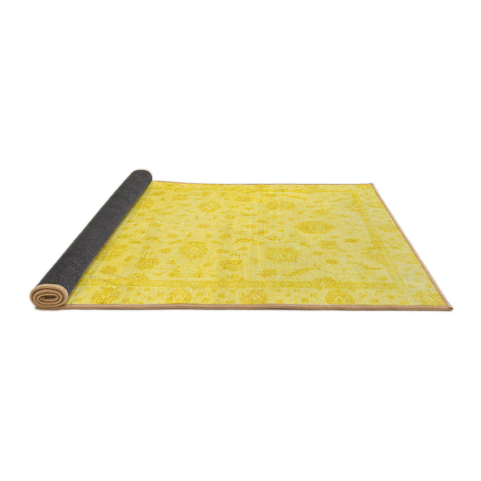 Sideview of Oriental Yellow Traditional Rug, abs3478yw
