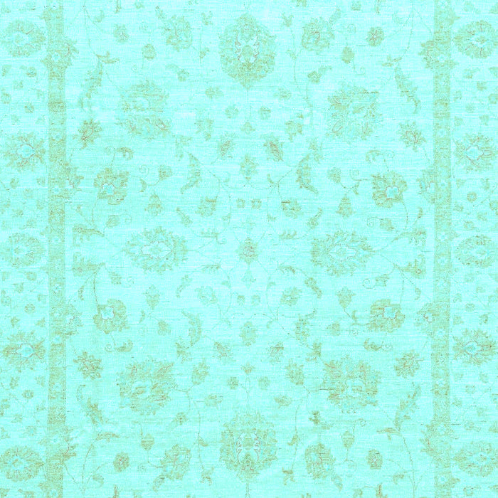 Machine Washable Oriental Light Blue Traditional Rug, wshabs3478lblu