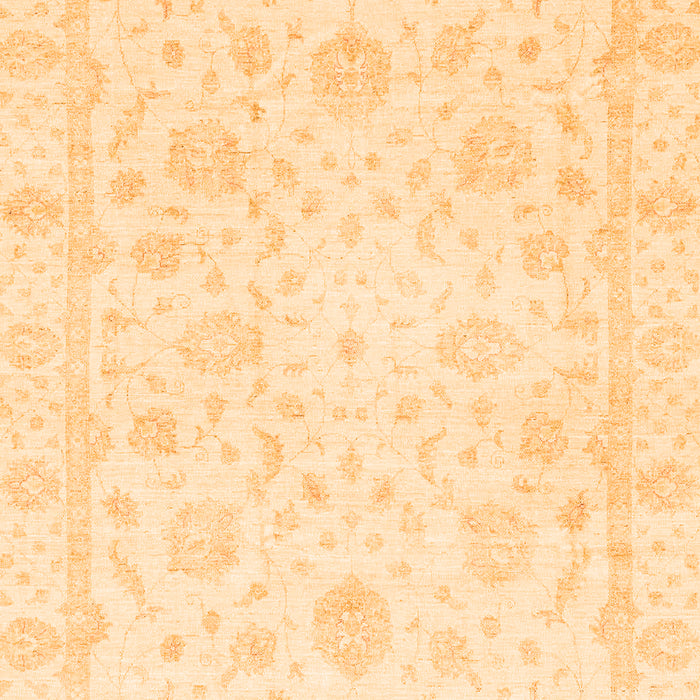 Machine Washable Oriental Orange Traditional Area Rugs, wshabs3478org