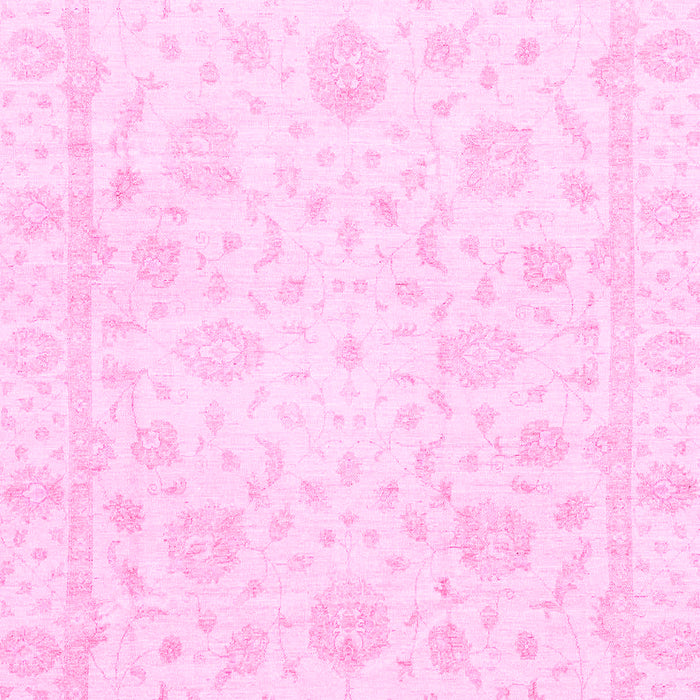 Machine Washable Oriental Pink Traditional Rug, wshabs3478pnk