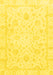 Machine Washable Oriental Yellow Traditional Rug, wshabs3478yw