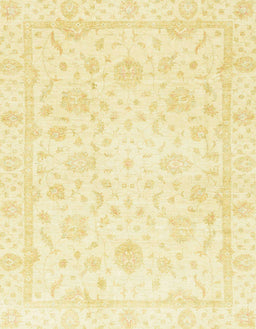 Abstract Mustard Yellow Oriental Rug, abs3478