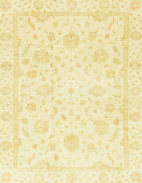 Machine Washable Abstract Mustard Yellow Rug, wshabs3478