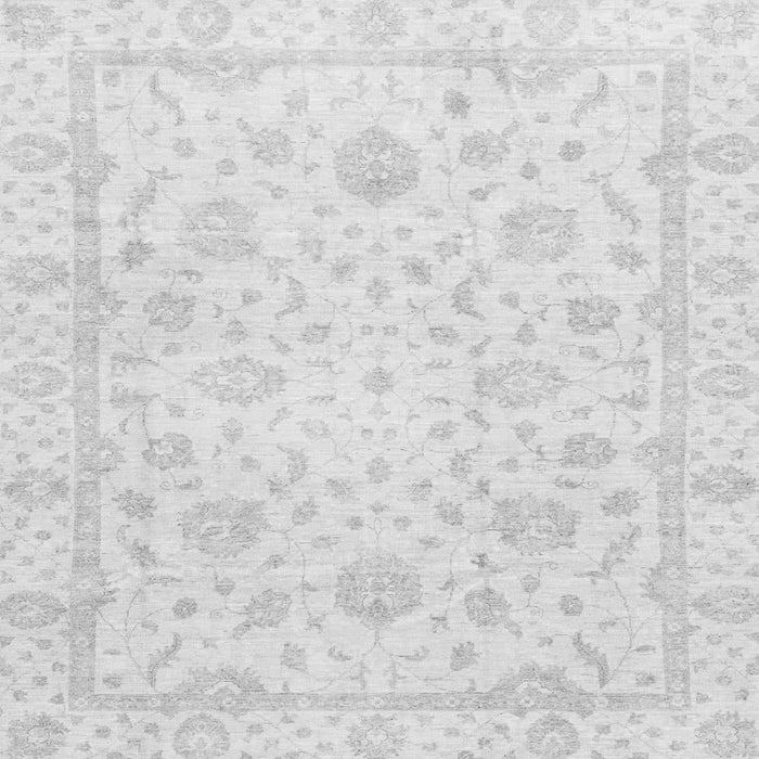Square Oriental Gray Traditional Rug, abs3478gry