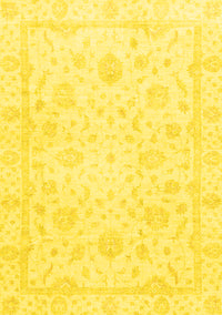 Oriental Yellow Traditional Rug, abs3478yw