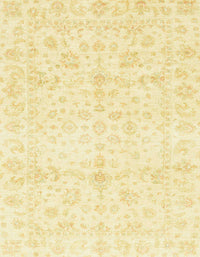 Machine Washable Abstract Sun Yellow Rug, wshabs3479