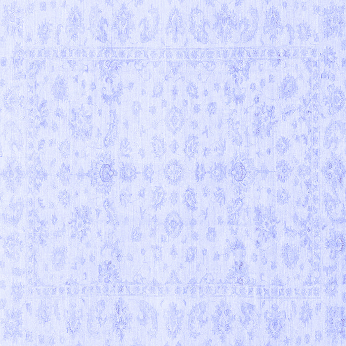 Square Oriental Blue Traditional Rug, abs3479blu