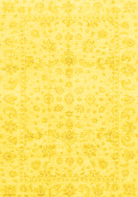 Oriental Yellow Traditional Rug, abs3479yw