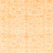 Square Oriental Orange Traditional Rug, abs3479org