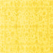 Square Oriental Yellow Traditional Rug, abs3479yw