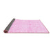 Sideview of Oriental Pink Traditional Rug, abs3479pnk