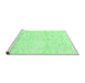 Sideview of Machine Washable Oriental Emerald Green Traditional Area Rugs, wshabs3479emgrn